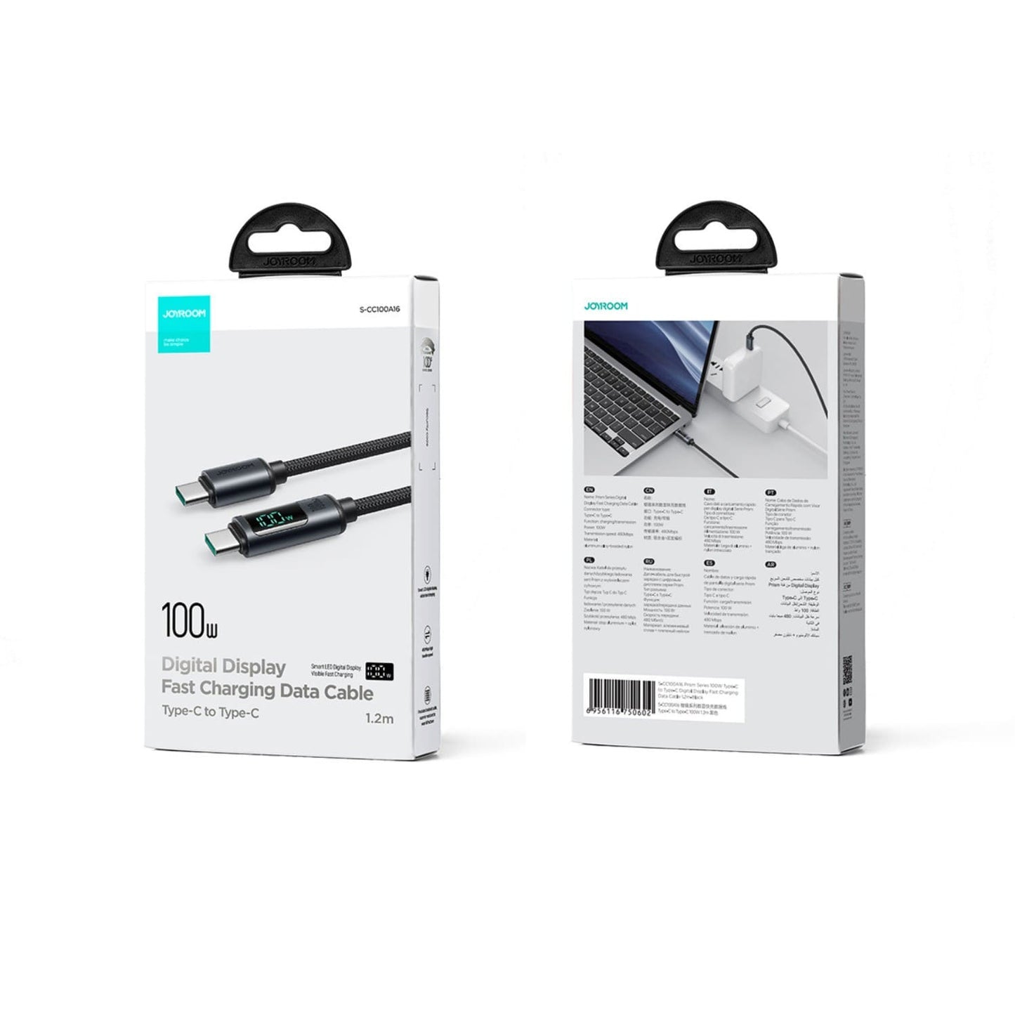 Fast Charging Data Cable with LED Display