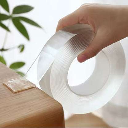 Double sided reusable tape